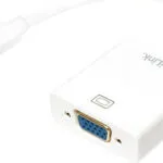 LogiLink Μετατροπέας USB-C male σε VGA female Λευκό 1τμχ UA0237