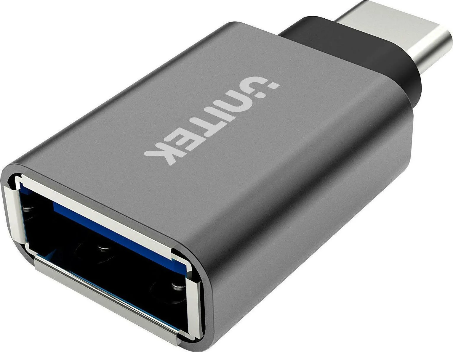 20211103140442_unitek_usb_c_male_usb_a_female_y_a025cgy Unitek Μετατροπέας USB-C male σε USB-A female Γκρι 1τμχ Y-A025CGY - Image 1