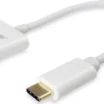 Equip USB Type C to Audio Adapter Μετατροπέας USB-C male σε 3.5mm 2x female Λευκό