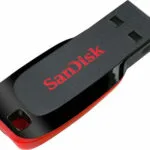 Sandisk Cruzer Blade 128GB USB 2.0 Stick Μαύρο