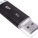 Silicon Power Ultima U02 8GB USB 2.0 Stick Μαύρο