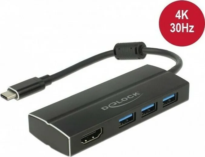 20211104121315_delock_63931 DeLock USB-C Docking Station με HDMI 4K Μαύρο (63931) - Image 1