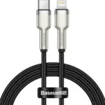 Baseus Cafule Metal Braided USB-C to Lightning Cable 20W Μαύρο 1m (CATLJK-A01)