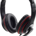 Gembird MHS-03-BK Over Ear Gaming Headset με σύνδεση 3.5mm Κόκκινο