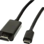 LogiLink HDMI 2.0 Cable HDMI male - USB-C male 1.8m Μαύρο (UA0329)