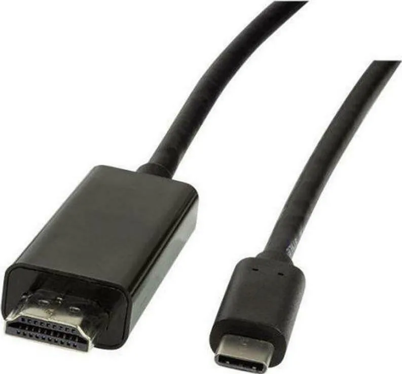 LogiLink HDMI 2.0 Cable HDMI male - USB-C male 1.8m Μαύρο (UA0329) - Image 1