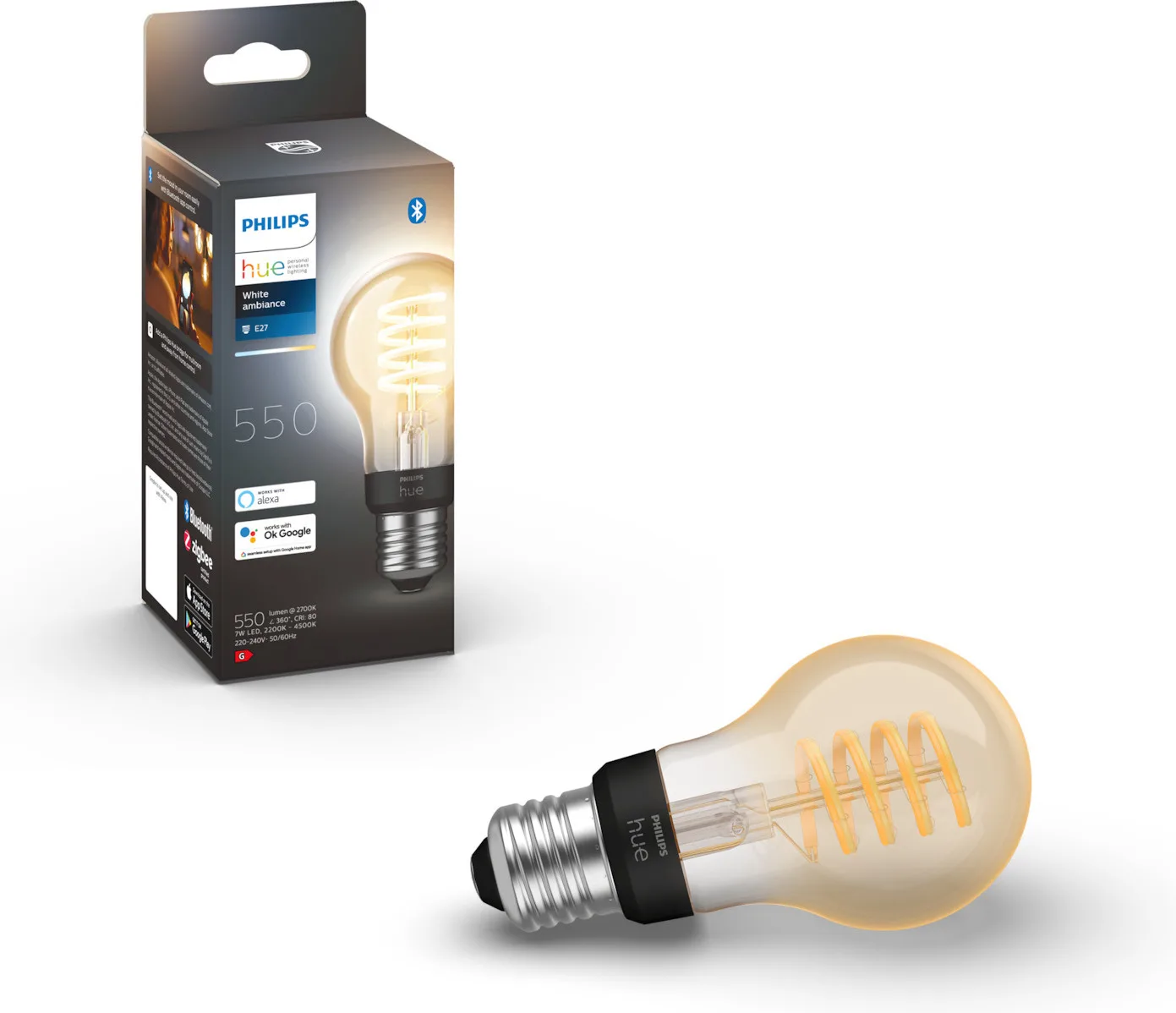 Philips Smart Λάμπα LED 7W για Ντουί E27 και Σχήμα A60 Ρυθμιζόμενο Λευκό 550lm 929002477501 - Image 1