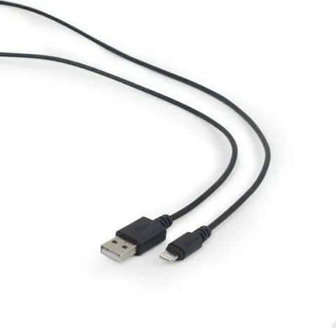 Cablexpert Regular USB to Lightning Cable Μαύρο 1m (CC-USB2-AMLM-1M) - Image 1