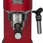 De'Longhi Dedica Pump Μηχανή Espresso 1300W Πίεσης 15bar Κόκκινη