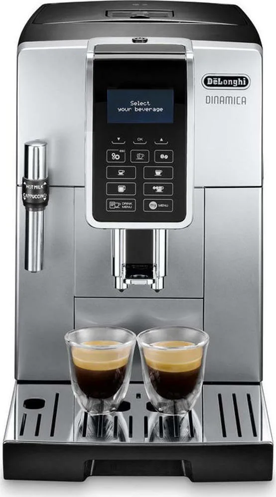 20211110112056_delonghi_dinamica_ecam_350_35_sb_aytomati_michani_espresso_1450w_piesis_15bar_me_mylo_alesis De'Longhi Dinamica Αυτόματη Μηχανή Espresso 1450W Πίεσης 15bar με Μύλο Άλεσης Ασημί - Image 1