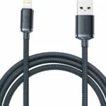 Baseus Crystal Shine Braided USB to Lightning Cable Μαύρο 2m (CAJY000101)