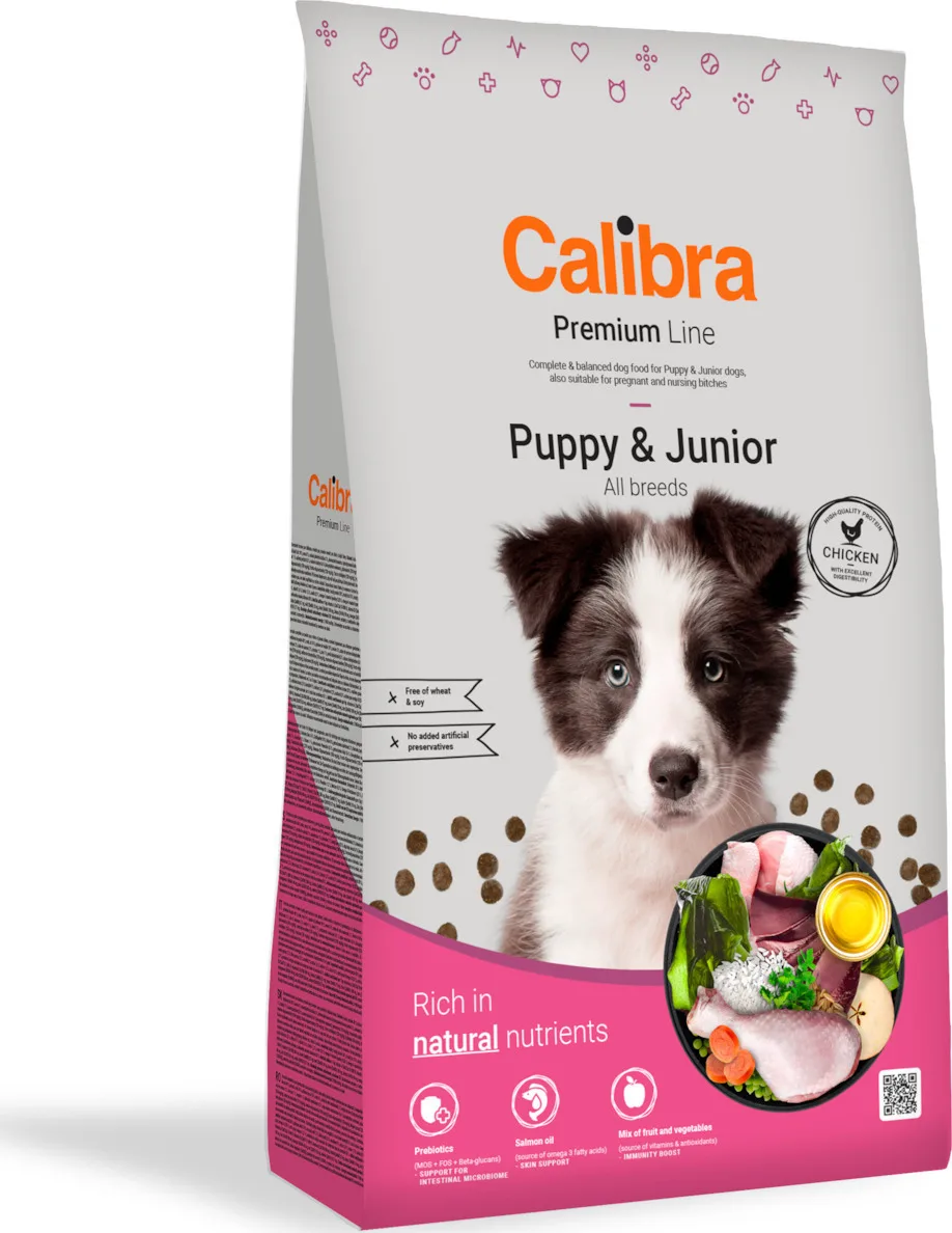 20211111100500_calibra_premium_puppy_junior_xira_trofi_skylon_3kg Calibra Premium Puppy & Junior 3kg Ξηρά Τροφή για Κουτάβια με Πουλερικά - Image 1