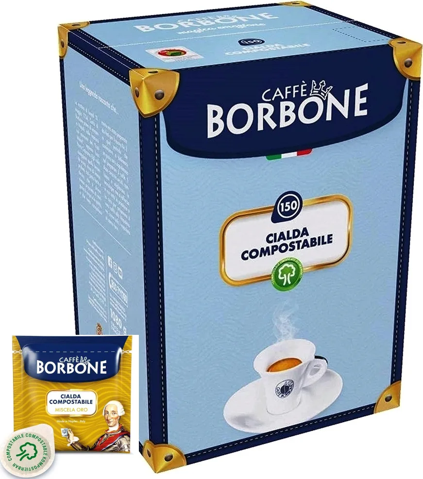 20211111103034_caffe_borbone_kapsoules_espresso_oro_symvates_me_michani_e_s_e_pod_150tmch Caffe Borbone Κάψουλες Espresso Oro Συμβατές με Μηχανή E.S.E. Pod 150caps - Image 1