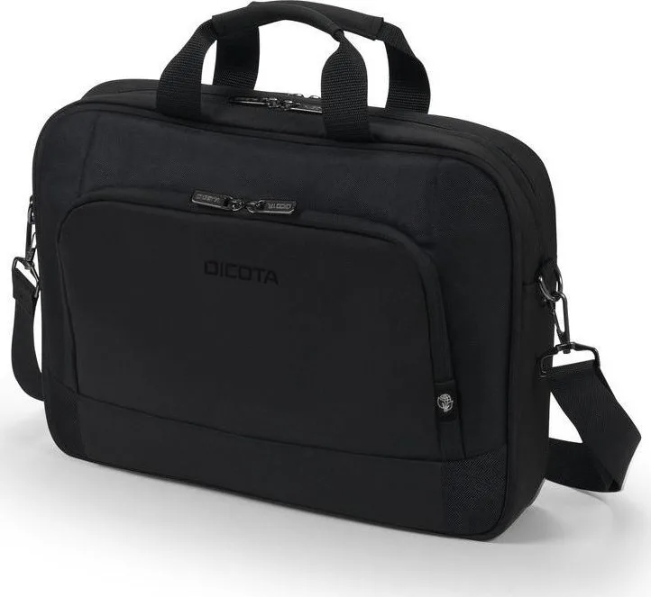 20211112142803_dicota_eco_top_traveller_base_tsanta_omou_cheiros_gia_laptop_15_6_se_mayro_chroma_d31324_rpet Dicota Eco Top Traveller Base Τσάντα Ώμου / Χειρός για Laptop 14.1" σε Μαύρο χρώμα - Image 1
