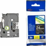 Brother TZE-355 Ταινία Ετικετογράφου 8m x 24mm σε Μαύρο Χρώμα TZE-355