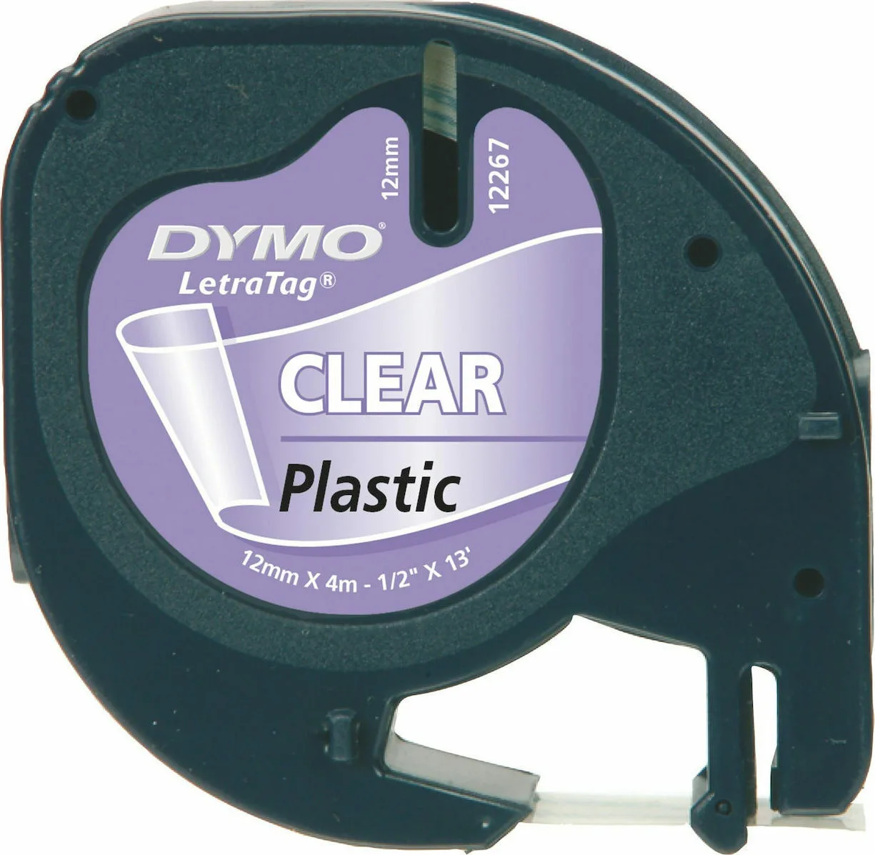 20211115112256_dymo_12267_tainia_etiketografou_4m_x_12mm_s0721530_diafano Dymo 12267 Ταινία Ετικετογράφου 4m x 12mm σε Διάφανο Χρώμα S0721530 - Image 1