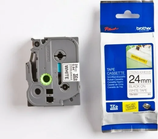 Brother TZE-555 Ταινία Ετικετογράφου 8m x 24mm σε Μπλε Χρώμα TZE-555 - Image 1