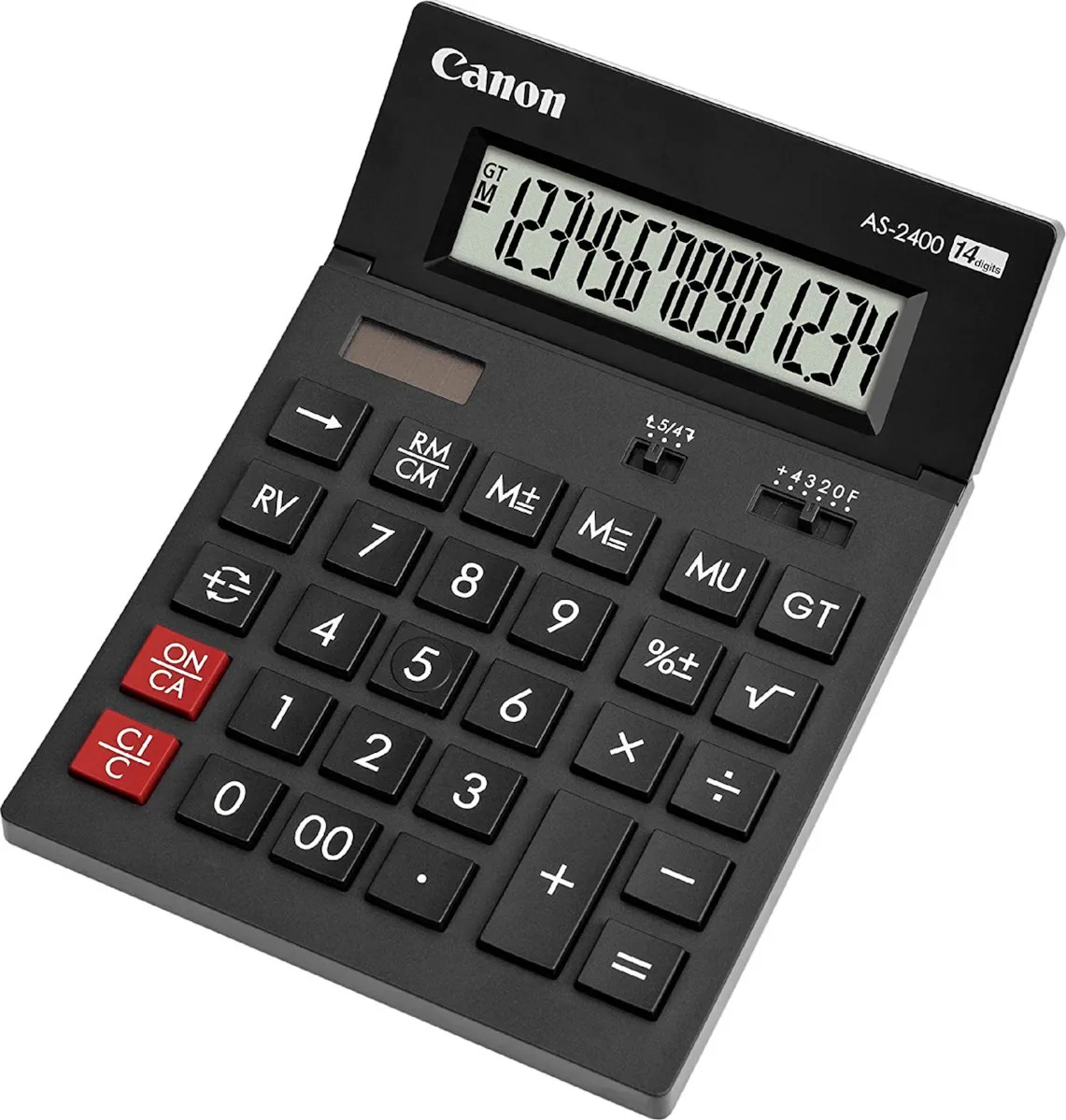 Canon AS-2400 Αριθμομηχανή 14 Ψηφίων σε Μαύρο Χρώμα 4585B001 - Image 1