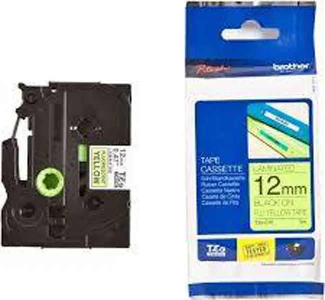 Brother TZe-C31 Ταινία Ετικετογράφου 5m x 12mm σε Κίτρινο Χρώμα TZE-C31 - Image 1