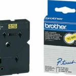 Brother TC-601 Ταινία Ετικετογράφου 7.7m x 12mm σε Κίτρινο Χρώμα TC-601