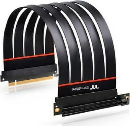 Thermaltake Premium PCI-E 4.0 Extender 300mm with 90 degree adapter - Image 1