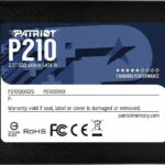 Patriot P210 SSD 256GB τύπου 2.5'' με σύνδεση SATA III P210S256G25