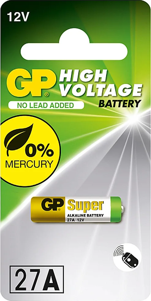 20211122150159_gp_batteries_high_voltage_alkaliki_mpataria_a27_12v_1tmch GP Batteries High Voltage Αλκαλική Μπαταρία A27 12V 1τμχ - Image 1