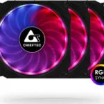 Chieftec CF-3012 RGB Case Fan 120mm με Σύνδεση 6-Pin 3τμχ