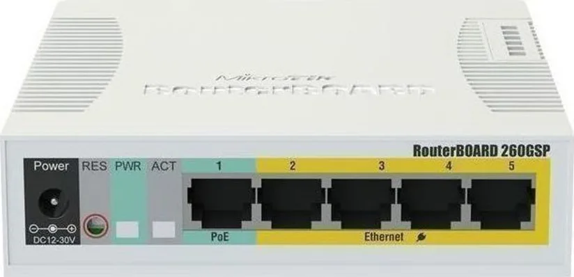 MikroTik RB260GSP Unmanaged L2 Switch με 5 Θύρες Gigabit (1Gbps) Ethernet και 1 SFP Θύρα - Image 1