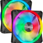 Corsair iCUE QL140 RGB Case Fan με Σύνδεση 4-Pin PWM 2τμχ