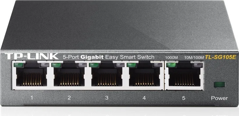 TP-LINK TL-SG105E v1 Unmanaged L2 Switch με 5 Θύρες Gigabit (1Gbps) Ethernet - Image 1
