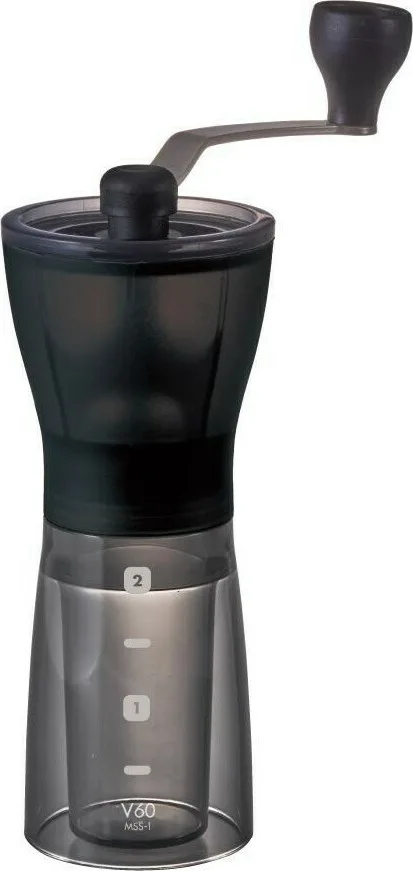 20211125161433_hario_cheirokinitos_mylos_kafe_ceramic_mini_slim_plus_mayros Hario Χειροκίνητος Μύλος Καφέ Ceramic Mini-Slim Plus Black - Image 1