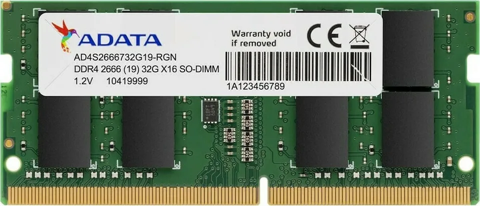 Adata Premier DDR4 με Module 1x32GB και Ταχύτητα 3200 για Laptop AD4S320032G22-SGN - Image 1