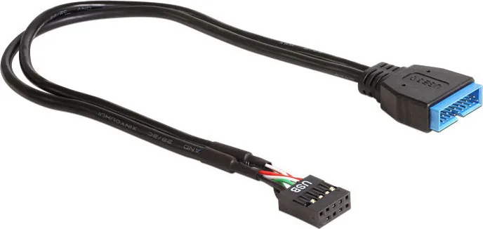 DeLock USB 2.0 pinheader female - USB 3.0 pinheader male - Image 1