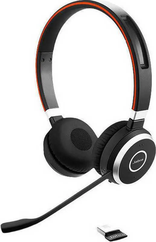 Jabra Evolve 65 MS Stereo Ασύρματα On Ear Multimedia Ακουστικά με μικροφωνο και σύνδεση Bluetooth / USB-A - Image 1