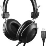 A4Tech HU-35 Over Ear Multimedia Ακουστικά με μικροφωνο και σύνδεση USB-A