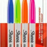 Sharpie Permanent Fine Ανεξίτηλοι Μαρκαδόροι Fine 1mm Σετ 4 χρώματα 2065403