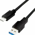 LogiLink USB 3.2 Cable USB-C male - USB-A 15W Μαύρο 0.15m CU0166