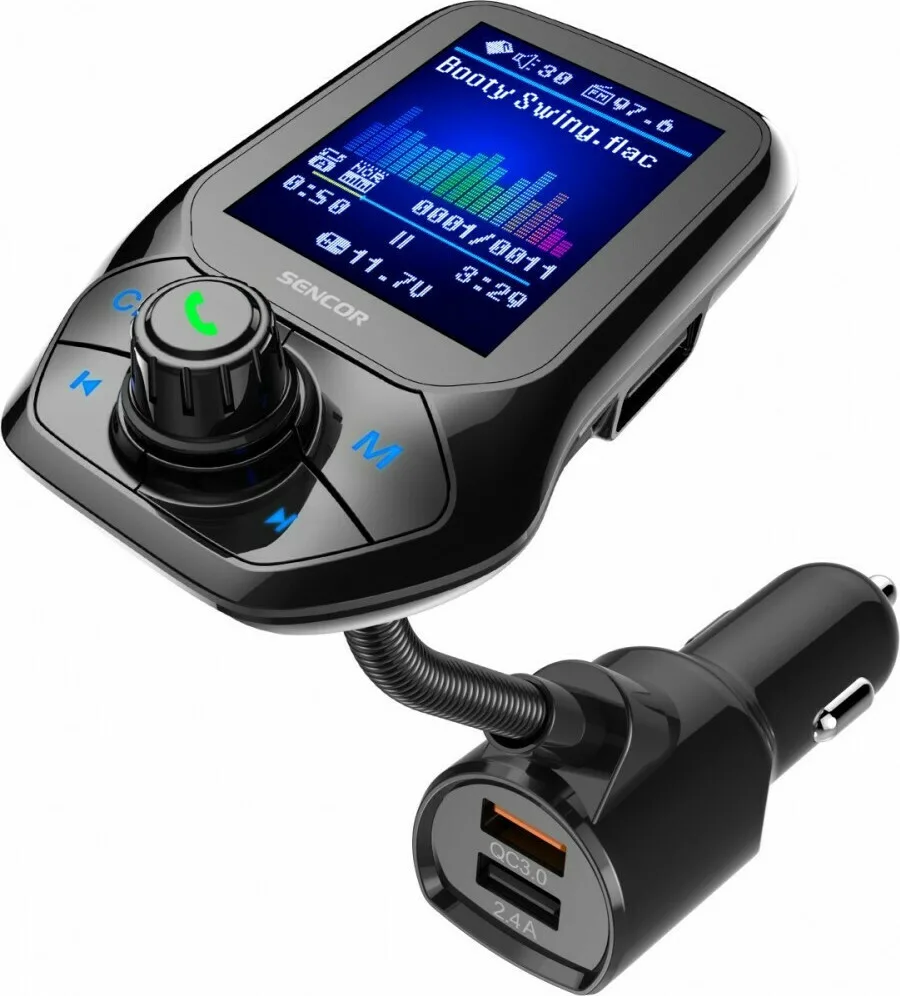 Sencor FM Transmitter Αυτοκινήτου SWM 5858 BT με USB / Bluetooth - Image 1