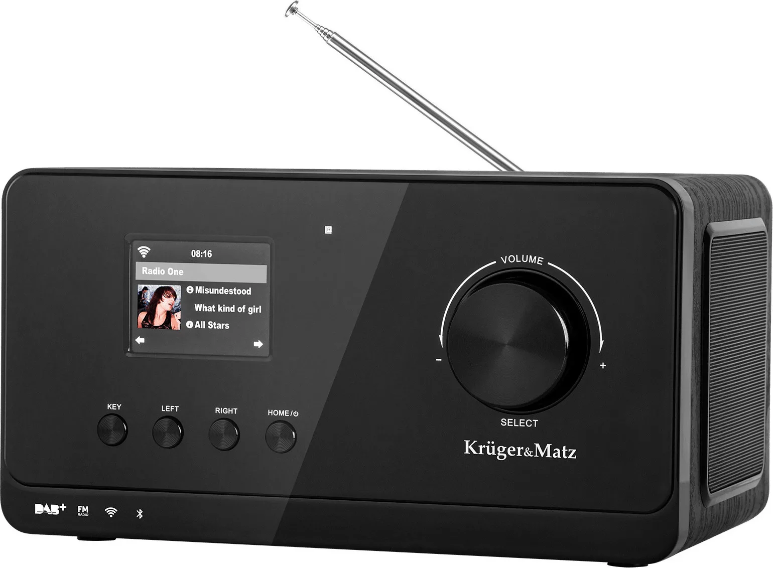 20211203165659_kruger_matz_km0816_epitrapezio_radiofono_reymatos_dab_me_bluetooth_mayro Kruger & Matz KM0816 Επιτραπέζιο Ραδιόφωνο Ρεύματος DAB+ με Bluetooth Μαύρο - Image 1