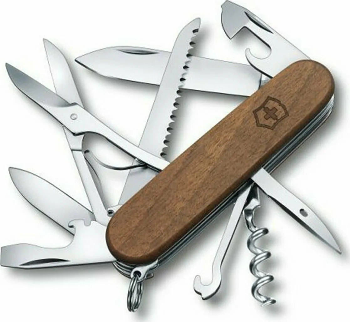 20211206163427_victorinox_huntsman_wood_elvetikos_sougias_1_3711_63 Victorinox Huntsman Ελβετικός Σουγιάς Wood 1.3711.63 - Image 1