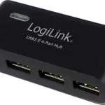 LogiLink USB 2.0 Hub 4 Θυρών με σύνδεση USB-A και Εξωτερική Παροχή Ρεύματος (UA0085)
