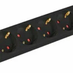 Lanberg Πολύπριζο 5 Θέσεων με USB-A, Διακόπτη και Καλώδιο 1.5m Γαλλίας (Type E) PS1-05F-0150-BK