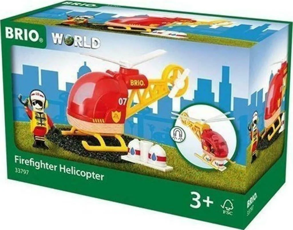 20211220121122_brio_toys_firefighter_helicopter Brio Toys Ελικοπτεράκι για 3+ Ετών 33797 - Image 1