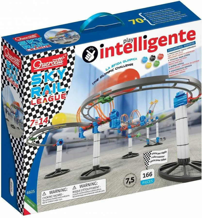 20211223155455_quercetti_plastiki_kataskeyi_paichnidi_skyrail_league_6605_gia_7_eton Quercetti Παιχνίδι Κατασκευών Πλαστικό Skyrail League για Παιδιά 7+ Ετών 6605 - Image 1