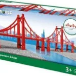 Brio Toys Double Suspension Bridge Αξεσουάρ Σιδηρόδρομου για 3+ Ετών 33683