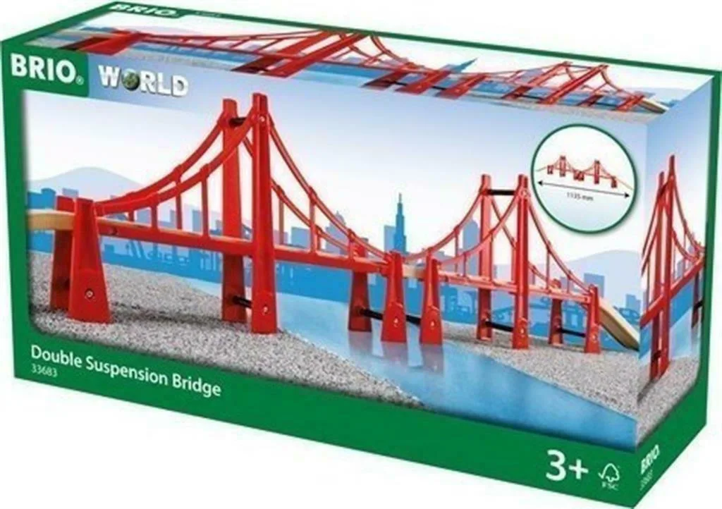 20211229114646_brio_toys_double_suspension_bridge Brio Toys Double Suspension Bridge Αξεσουάρ Σιδηρόδρομου για 3+ Ετών 33683 - Image 1