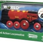 Brio Toys Mighty Red Action Locomotive Τρενάκι με Ήχο και Φως για 3+ Ετών 33592