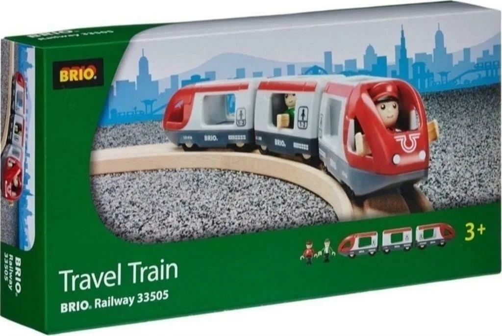 20211229115621_brio_toys_travel_train Brio Toys Travel Σετ με Τρενάκι από Ξύλο για 3+ Ετών 33505 - Image 1