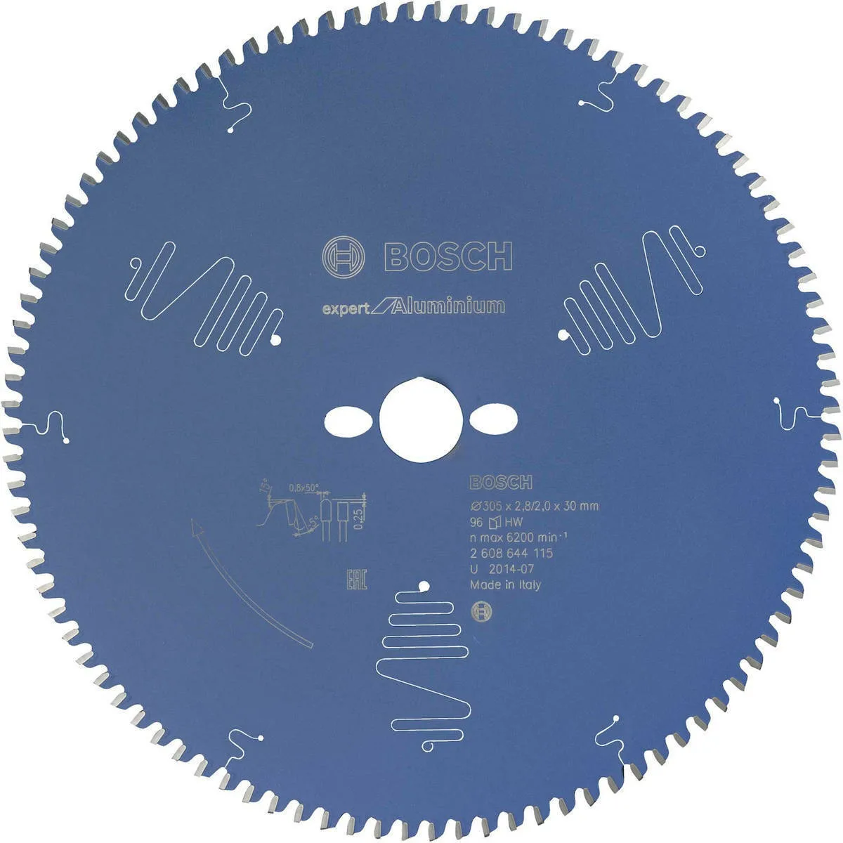 20220104150756_bosch_saw_blade_ex_al_b_305by30_96_2608644115_305mm Bosch Δίσκος Κοπής Αλουμινίου με 96 Δόντια 305mm 2608644115 - Image 1